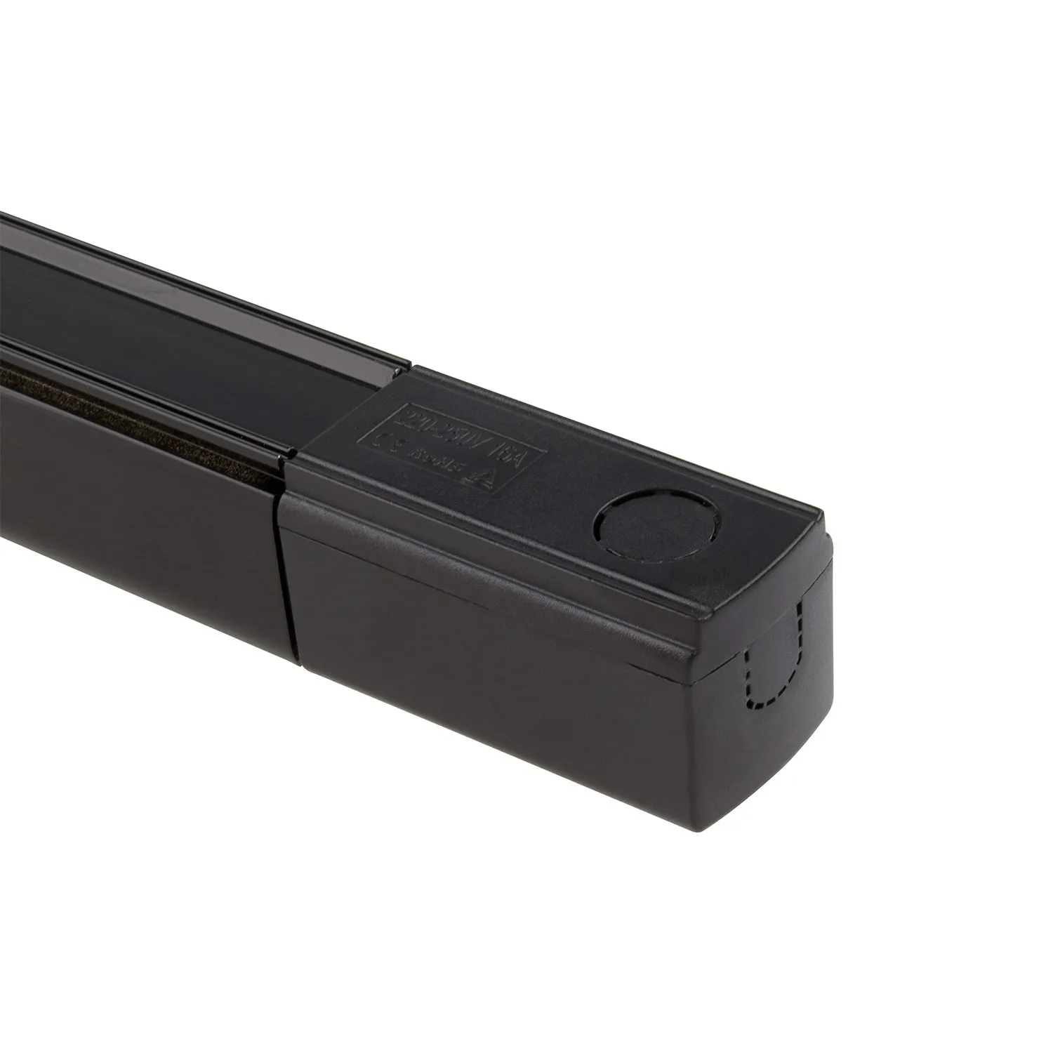 Dreiphasenstromschiene für LED Strahler 1 Meter schwarz