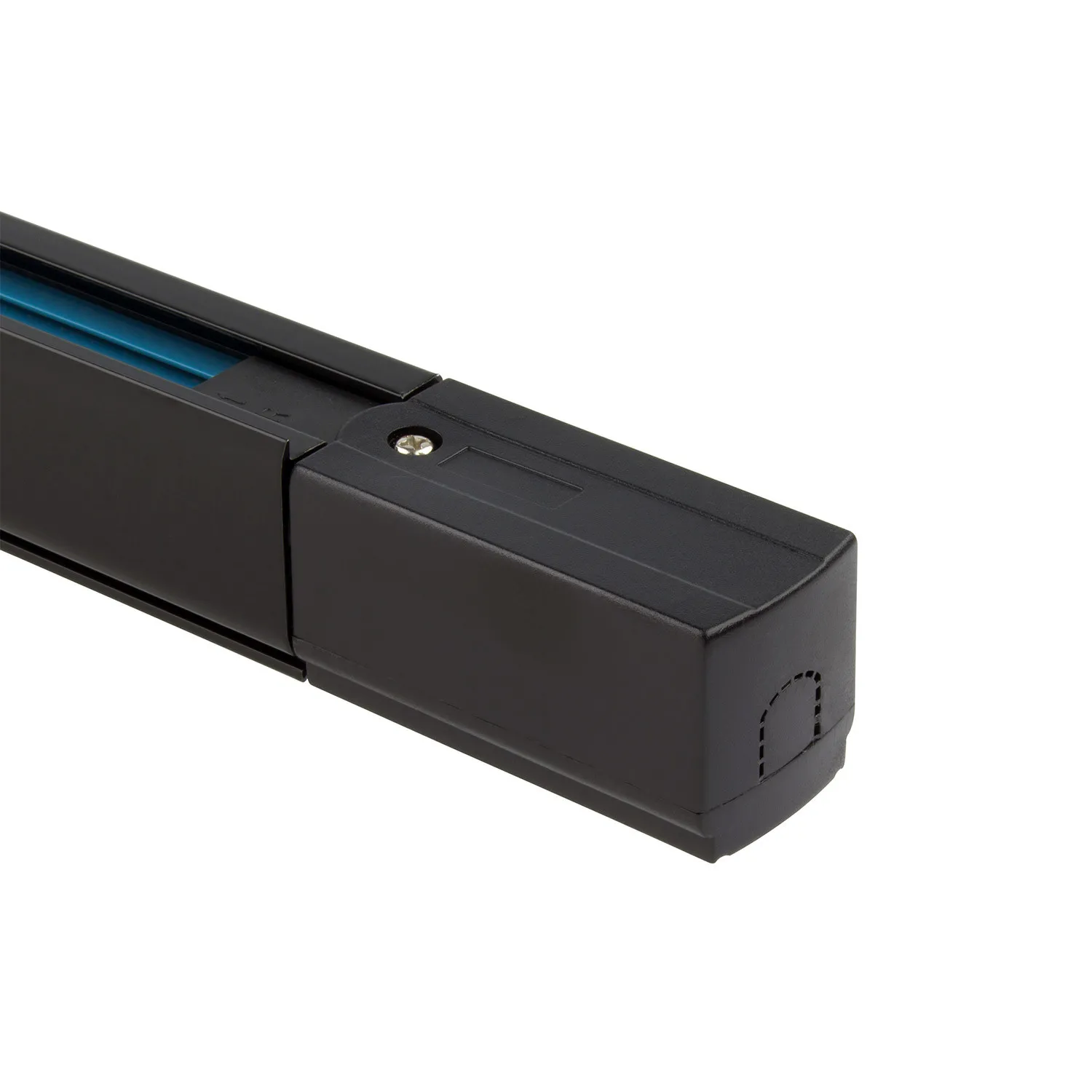 Dreiphasenstromschiene für LED Strahler 1 Meter schwarz