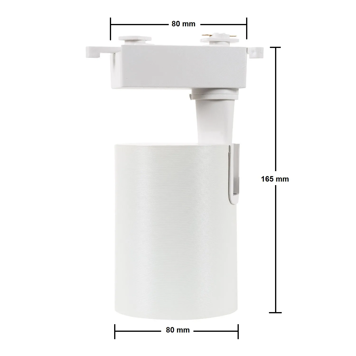 LED-Strahler FLAMO Weiss 20W für1-Phasenstromschienen