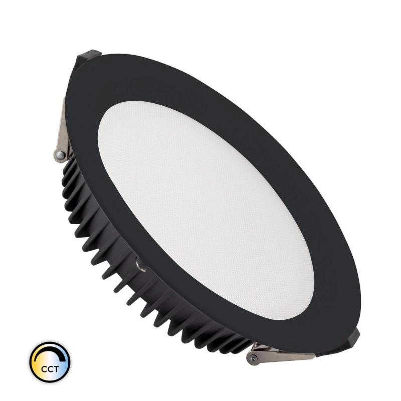 downlight-led-50w-circular-samsung-aero-cct-130-lmw-microprismatico-lifud-corte-o-200-mm-negro