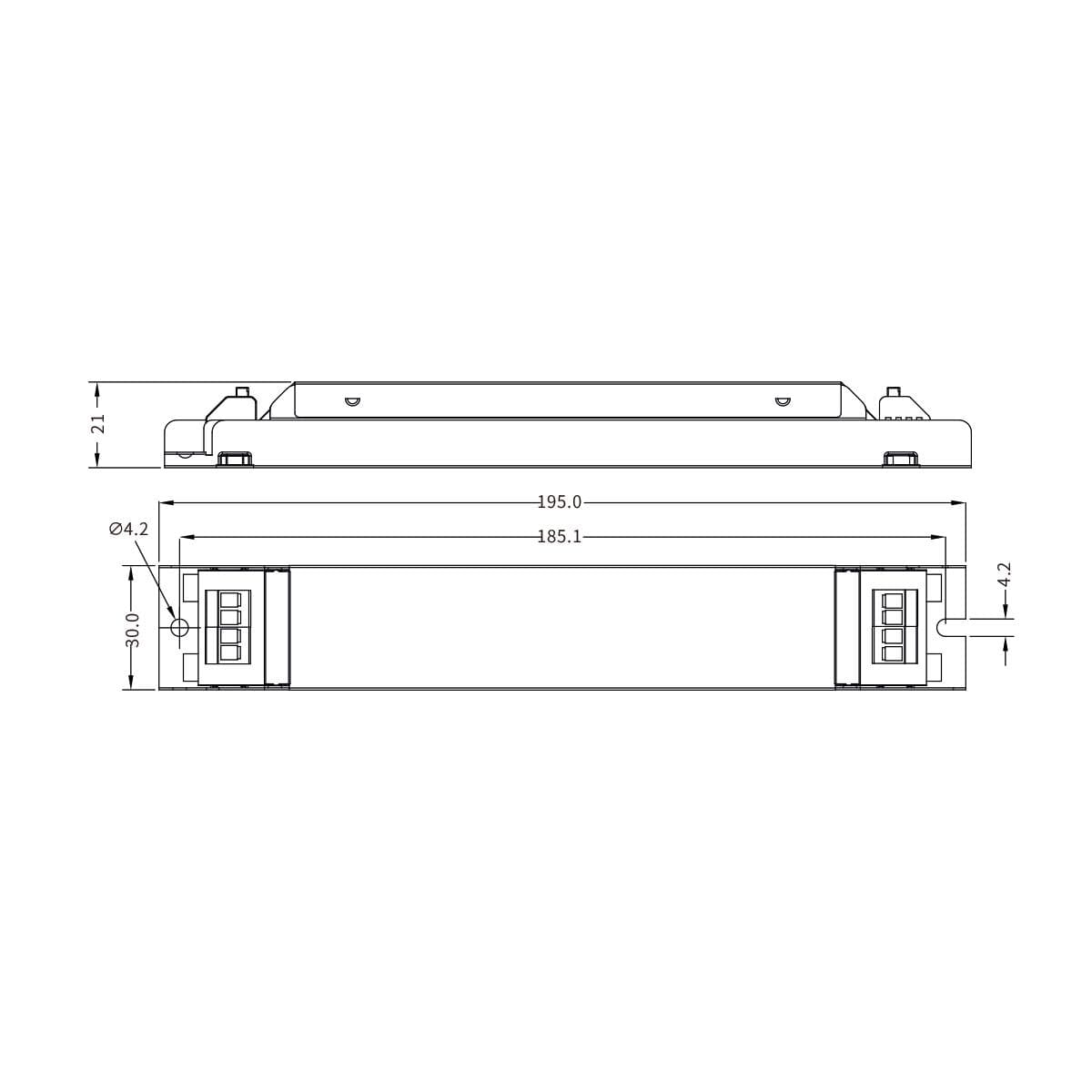 LEDNetzteil22W24V09AIP20extremflachfrMbeleinbausS113456