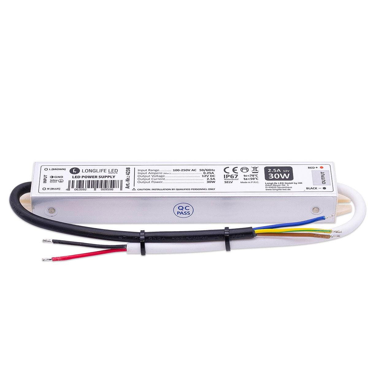LEDNetzteil30W12V25AIP67A