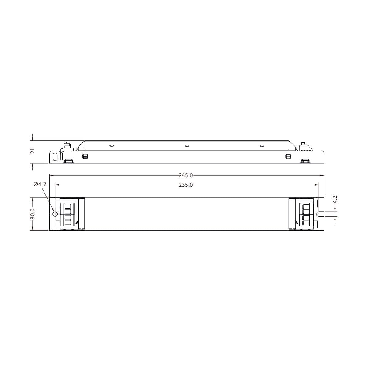 LEDNetzteil48W24V2AIP20extremflachfrMbeleinbau15