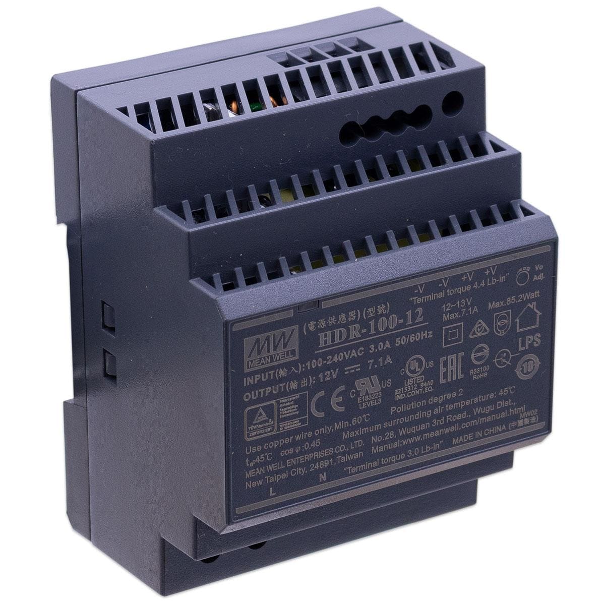 MeanWellHDR-100-12LEDHutschienenNetzteil852W12V71ADINRailCV-18146_1920x1920