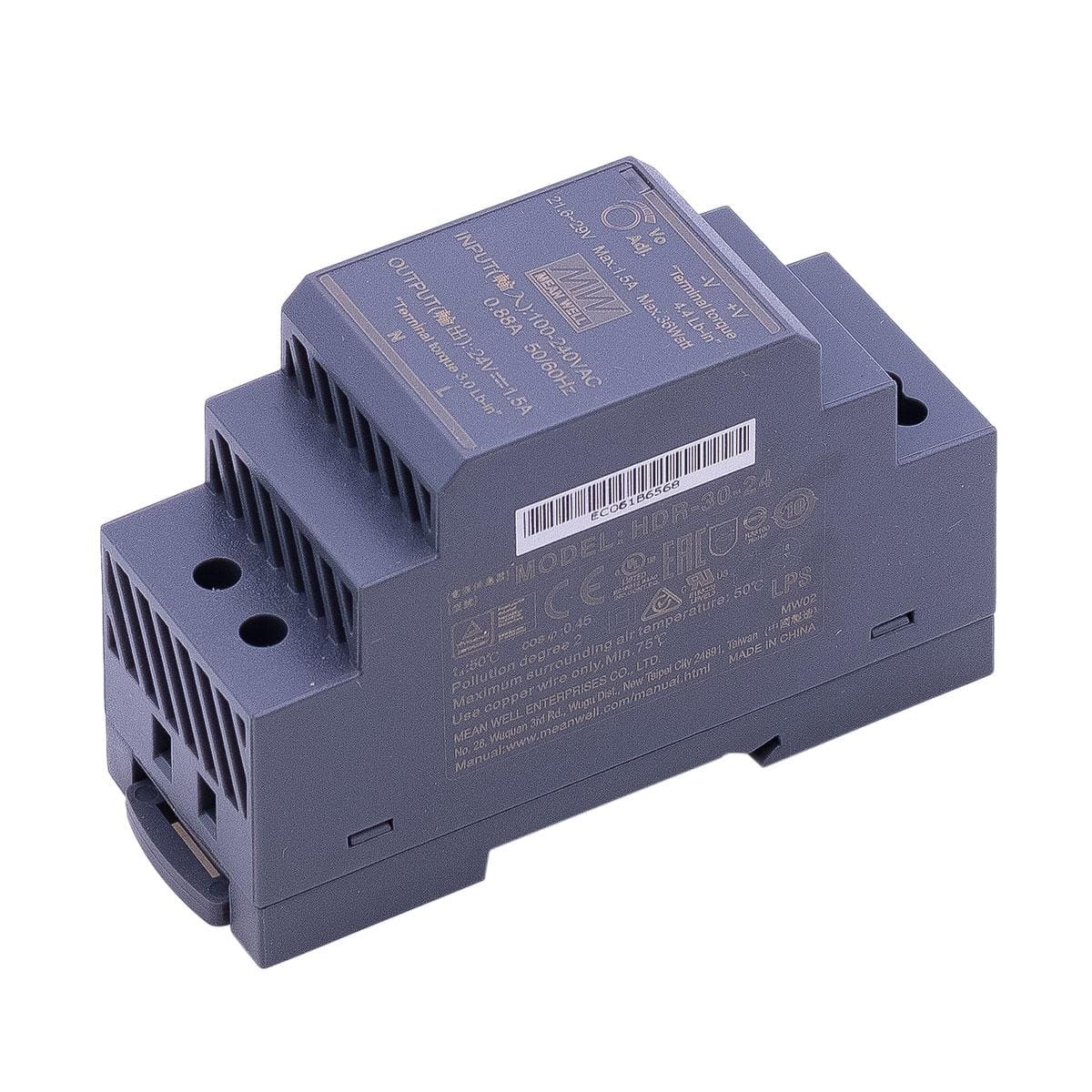 MeanWellHDR-30-24LEDHutschienenNetzteil1