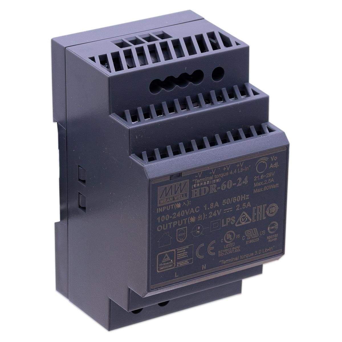 MeanWellHDR-60-24LEDHutschienenNetzteil60W24V25ADINRailCV-18144_1920x1920