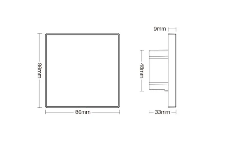 fernbedienung-rf-220-240v -ac-fur-wandmontage-fur-led-cct-4-zonen-rf-dimmer-miboxer-t2