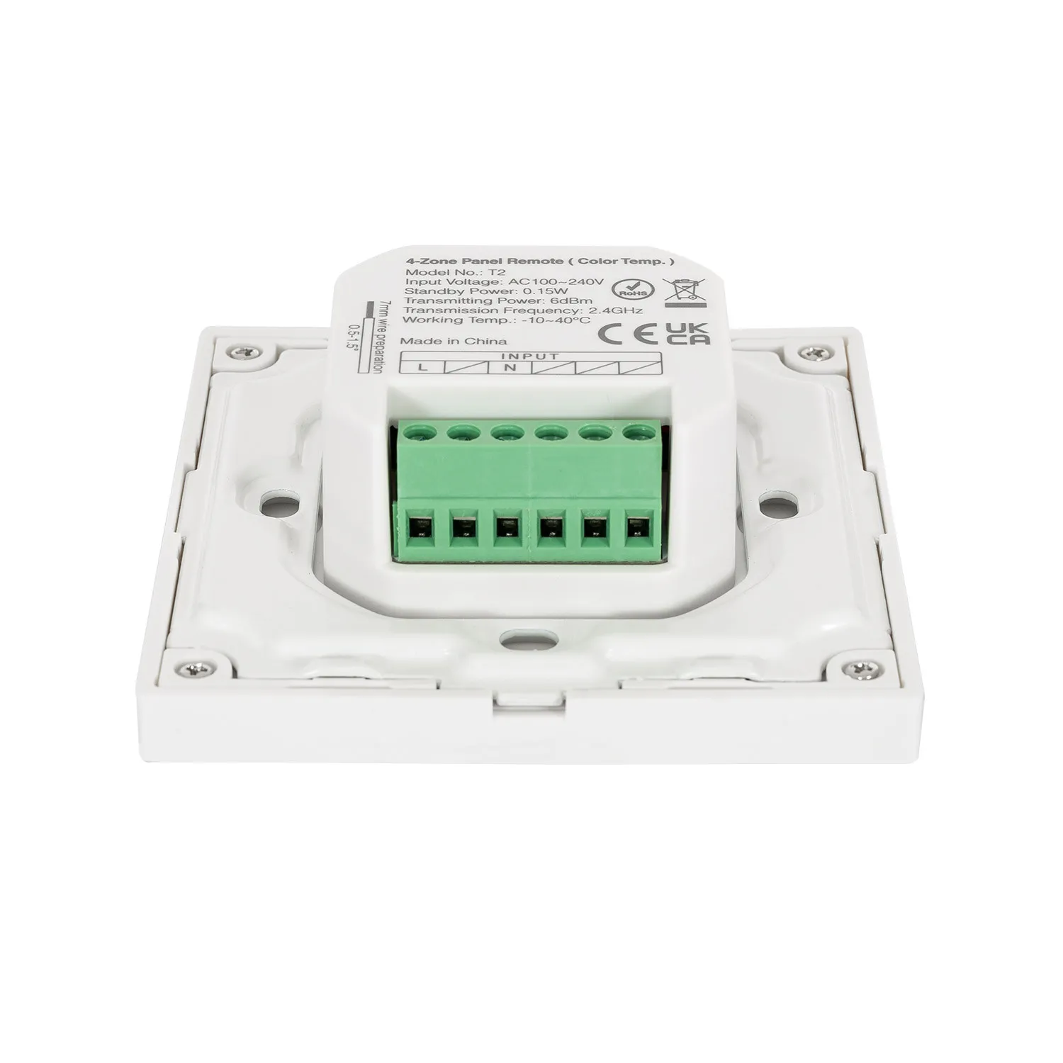 fernbedienung-rf-220-240v-ac-fur-wandmontage- fur-led -cct-4-zonen-rf-dimmer-miboxer-t2