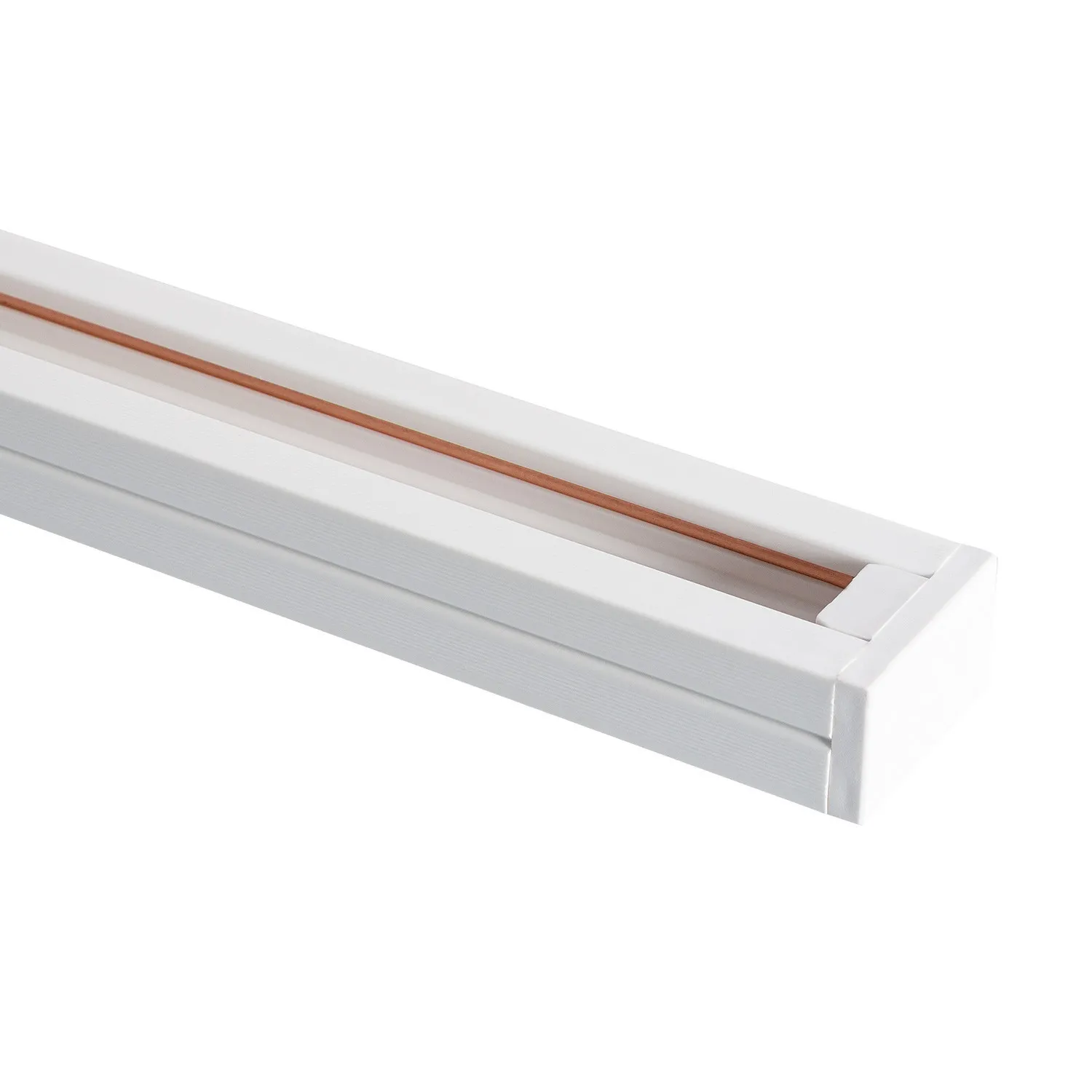 2-Phasenstromschiene PC 2 Meter Weiss