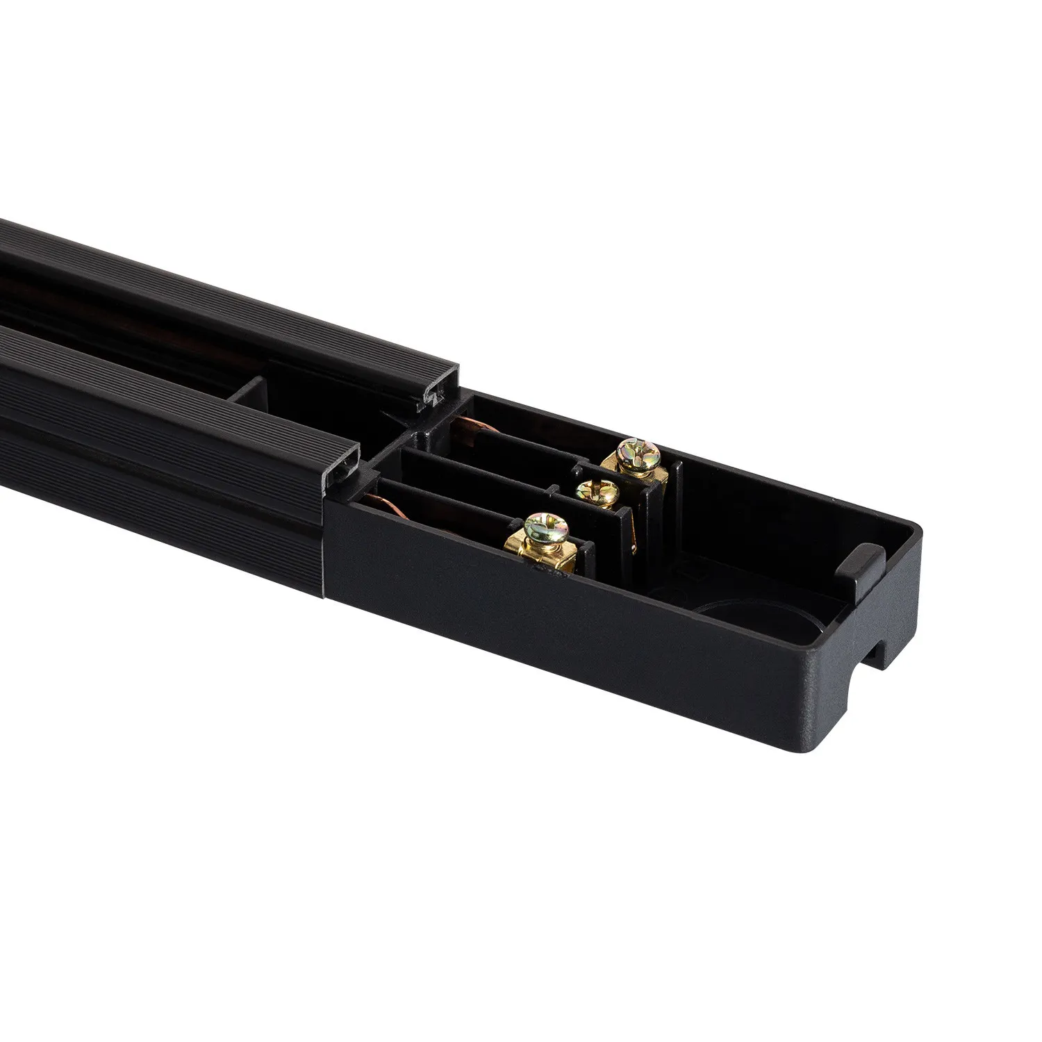 2- Phasenstromschiene PC 2 Meter schwarz