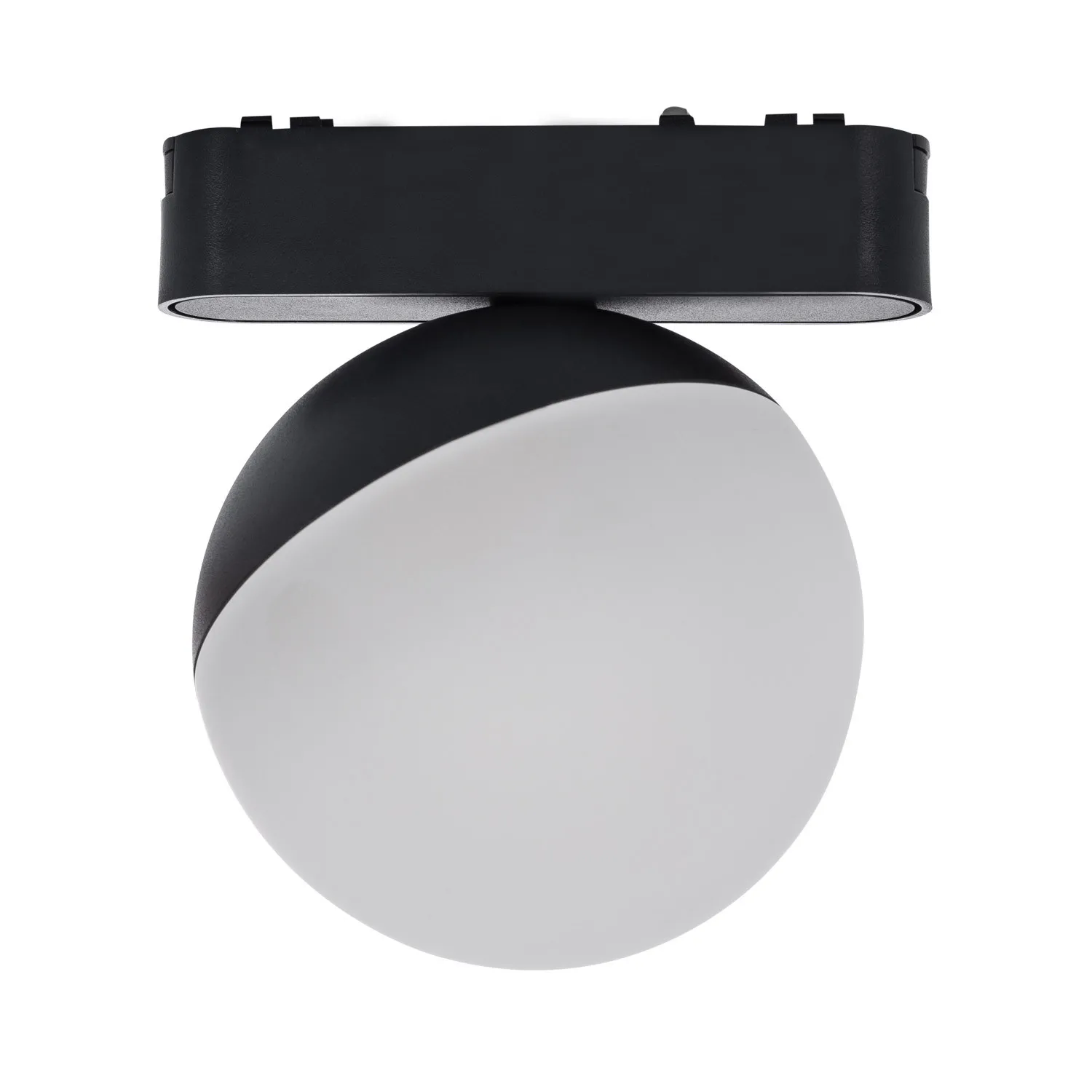 LED-Strahler für 1-Phasenmagnetschiene 25mm Super Slim 10W 48V CRI90 Schwarz Ø100 mm