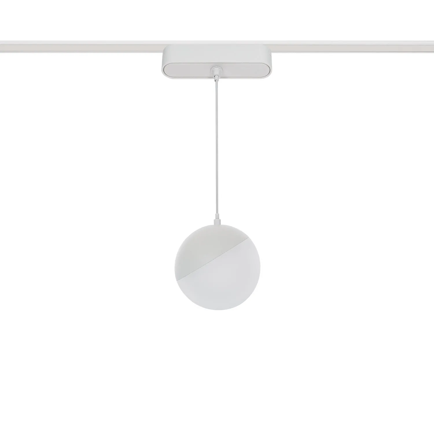 Spot Suspendu LED 10W CRI90 Blanc Ø100 mm pour Rail Magnétique Monophasé Extra-Plat 25mm 48V