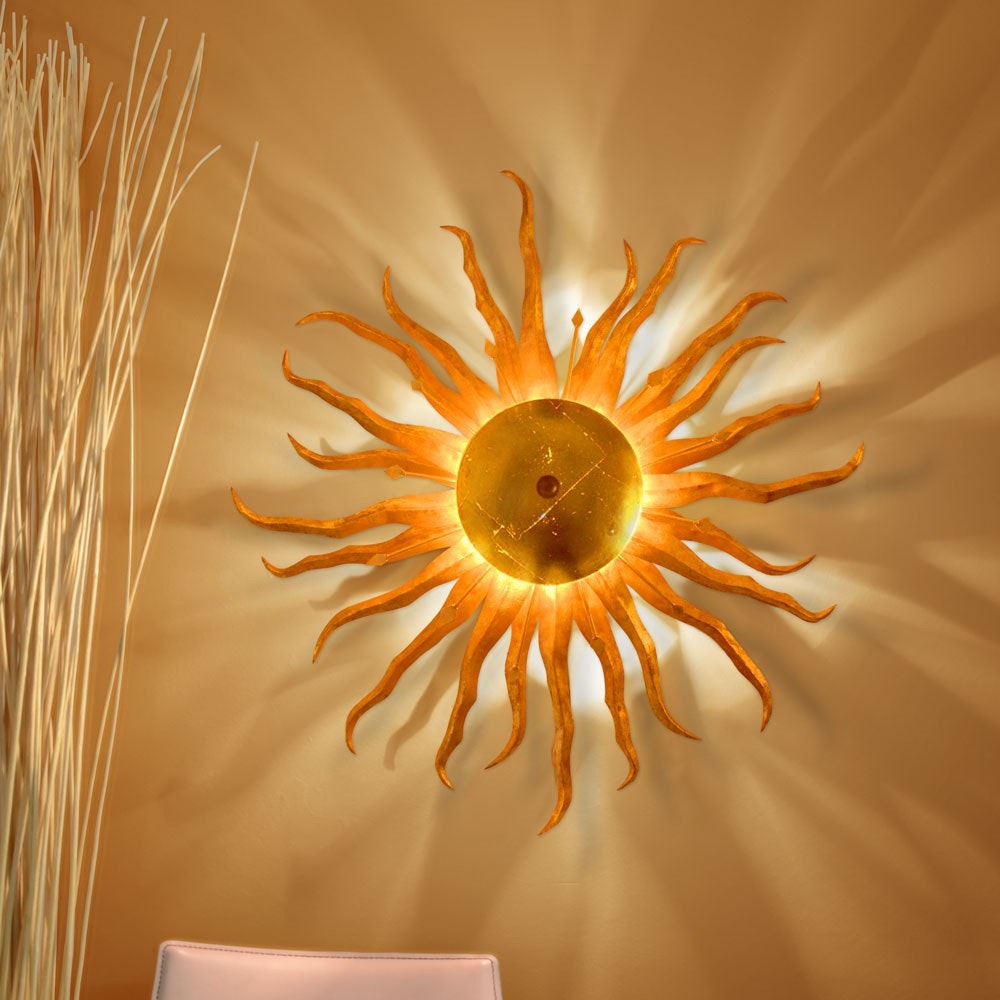 s.luce Diator XL handgeschmiedete Sonne Rost- & Goldfarben