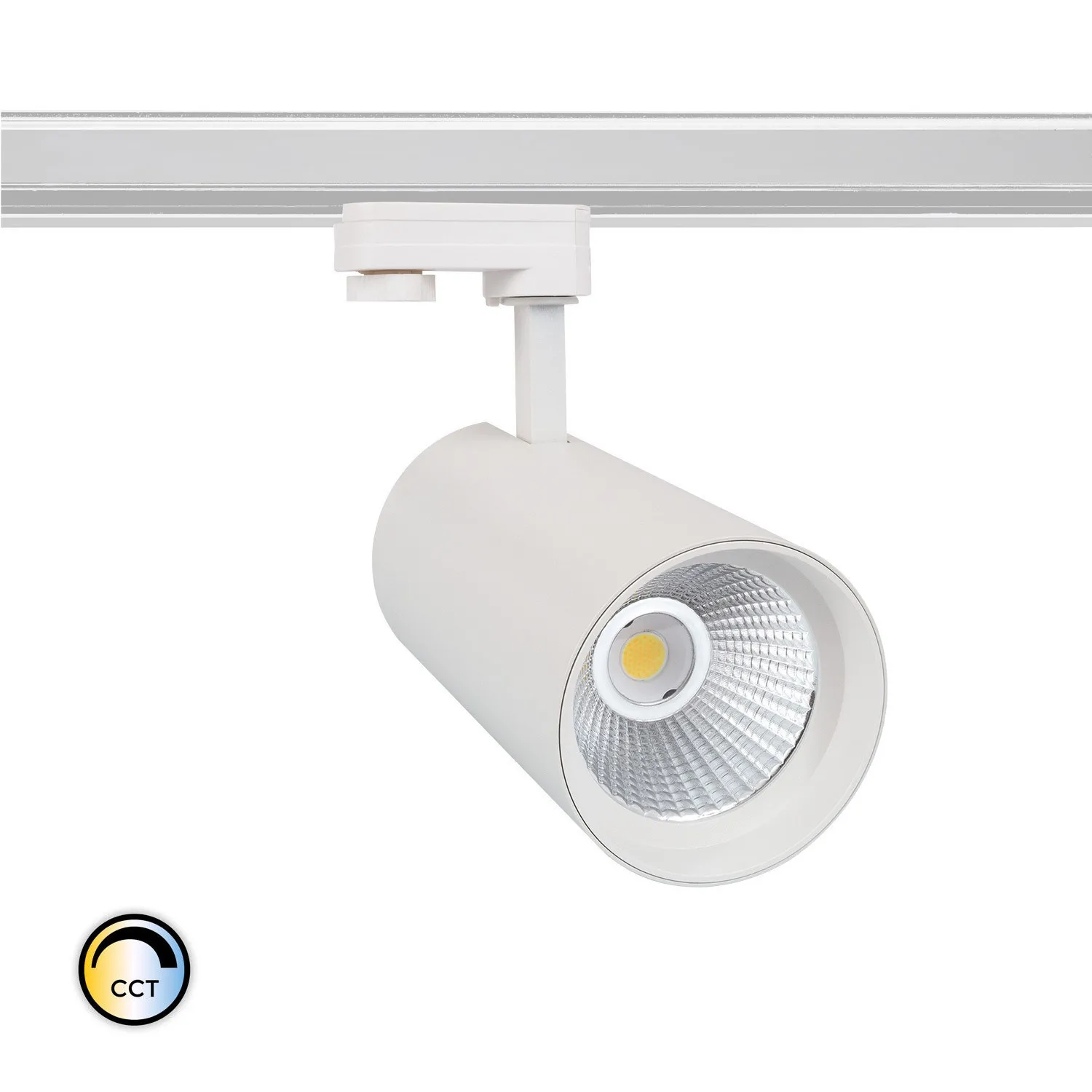 spot-led-VARIO SERIE S-40w-blanc-cct-cri-90-lifud-pour-rail-triphase-3-allumages
