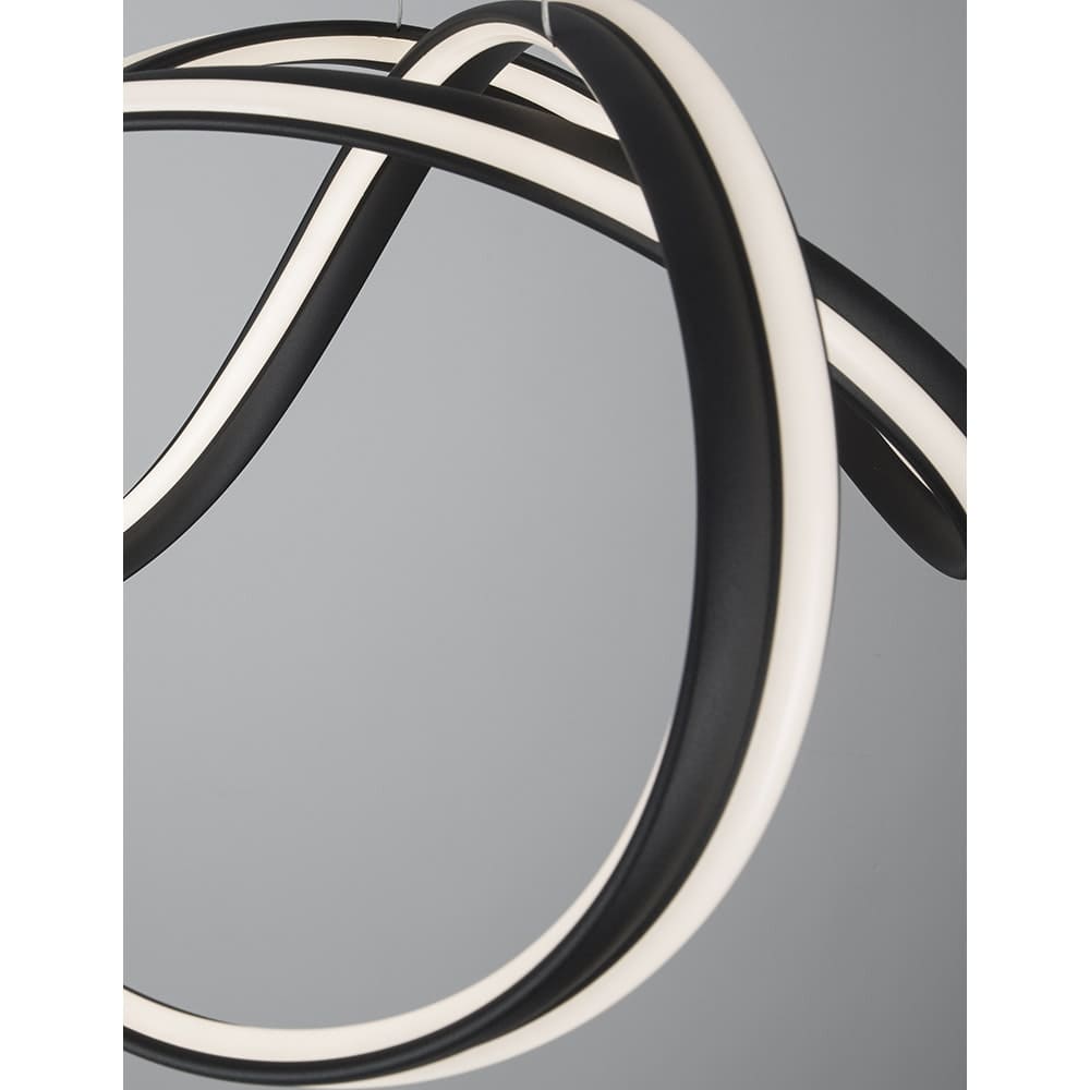 Nova Luce Truno LED Hängeleuchte Ø 52cm Geschwungen