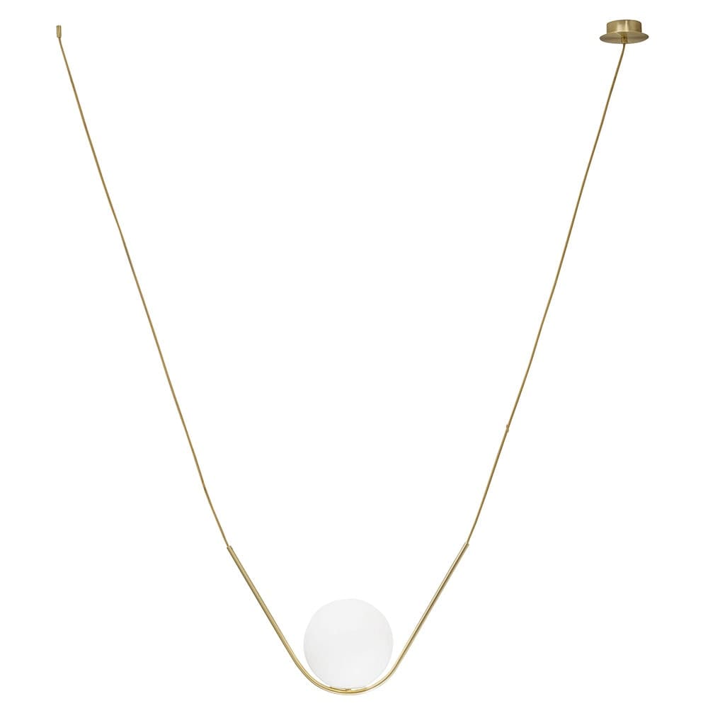 Nova Luce Vitton Kugel Hängeleuchte Messing