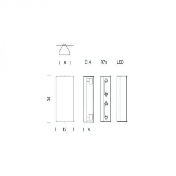 Nemo Applique À Volet Pivotant Double LED Applique3