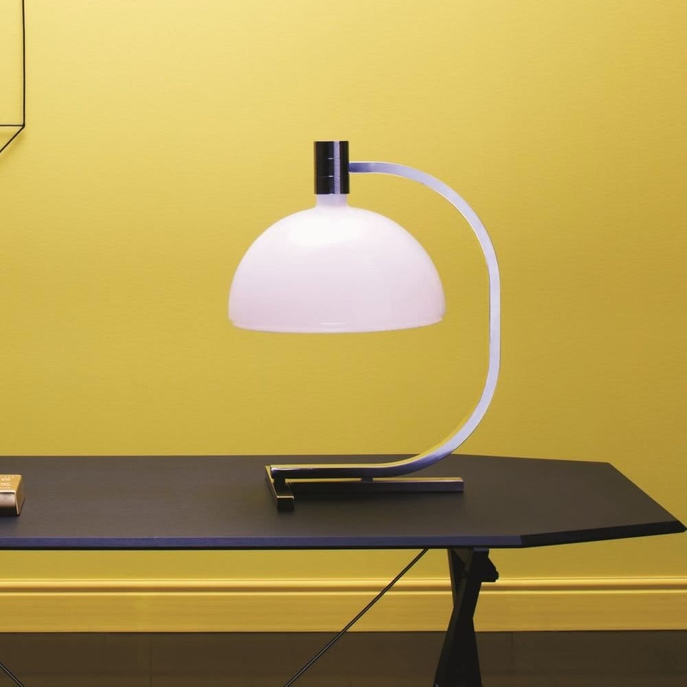 Nemo As1C Tischlampe Albini mit Glasschirm