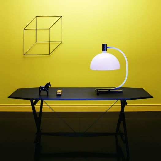 Nemo As1C Tischlampe Albini mit Glasschirm