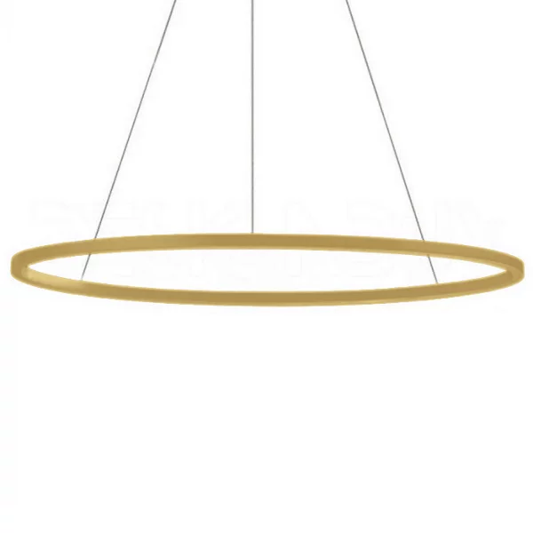 Nemo Ellisse Minor Up LED Pendelleuchte or brossé