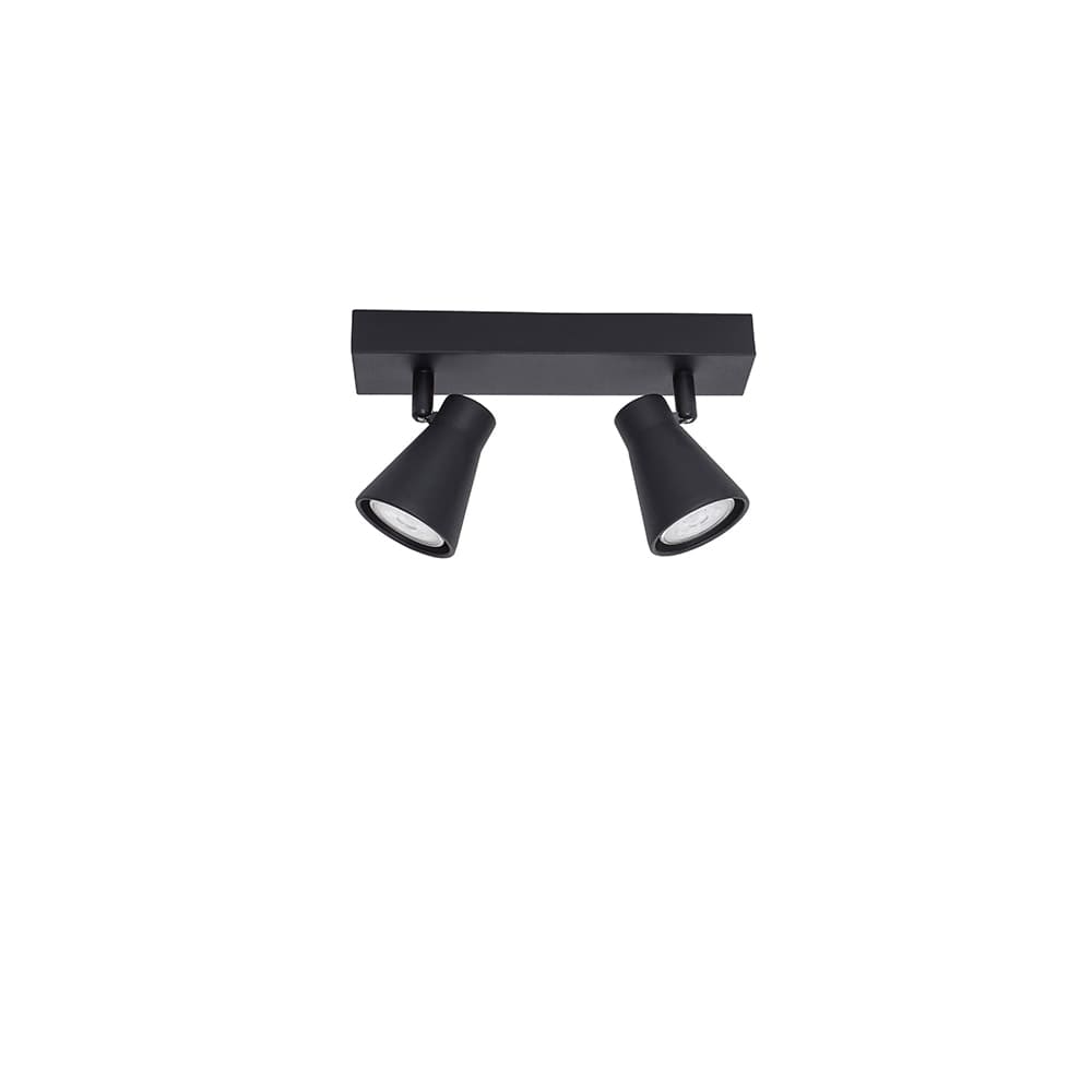 Nova Luce Dublin LED Balkenstrahler 2flammig schwarz