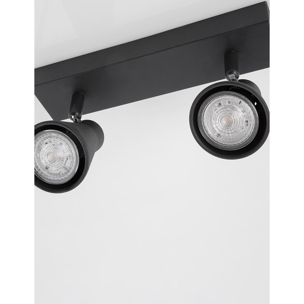 Nova Luce Dublin LED Balkenstrahler 2flammig schwarz