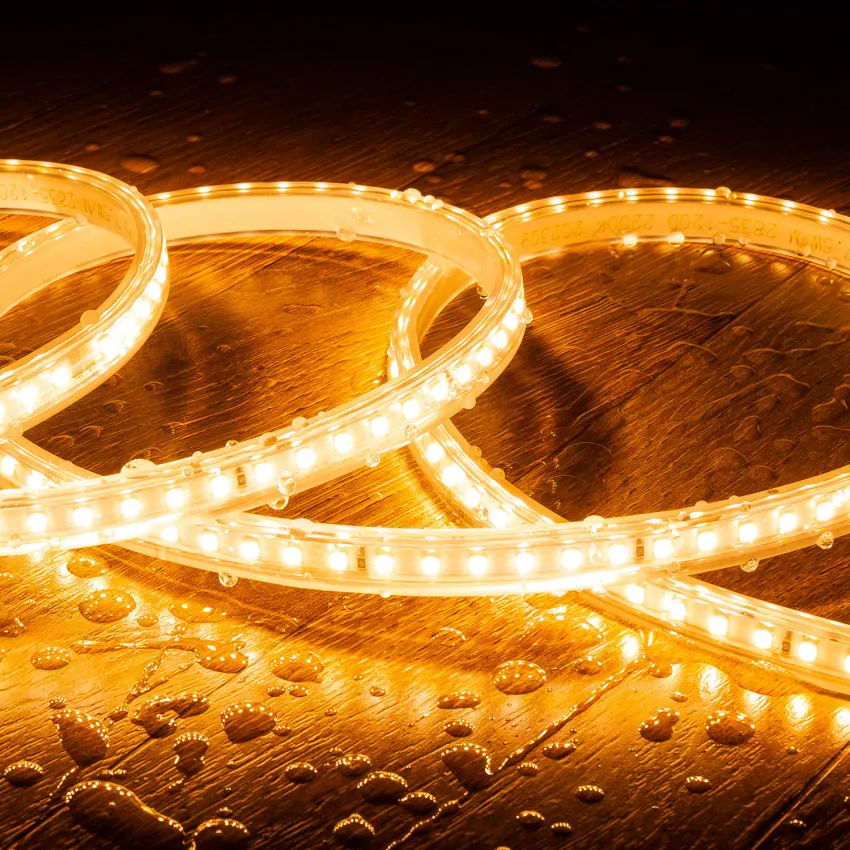 LED-Streifen 220V 120LEDs Super Warmweiss IP65