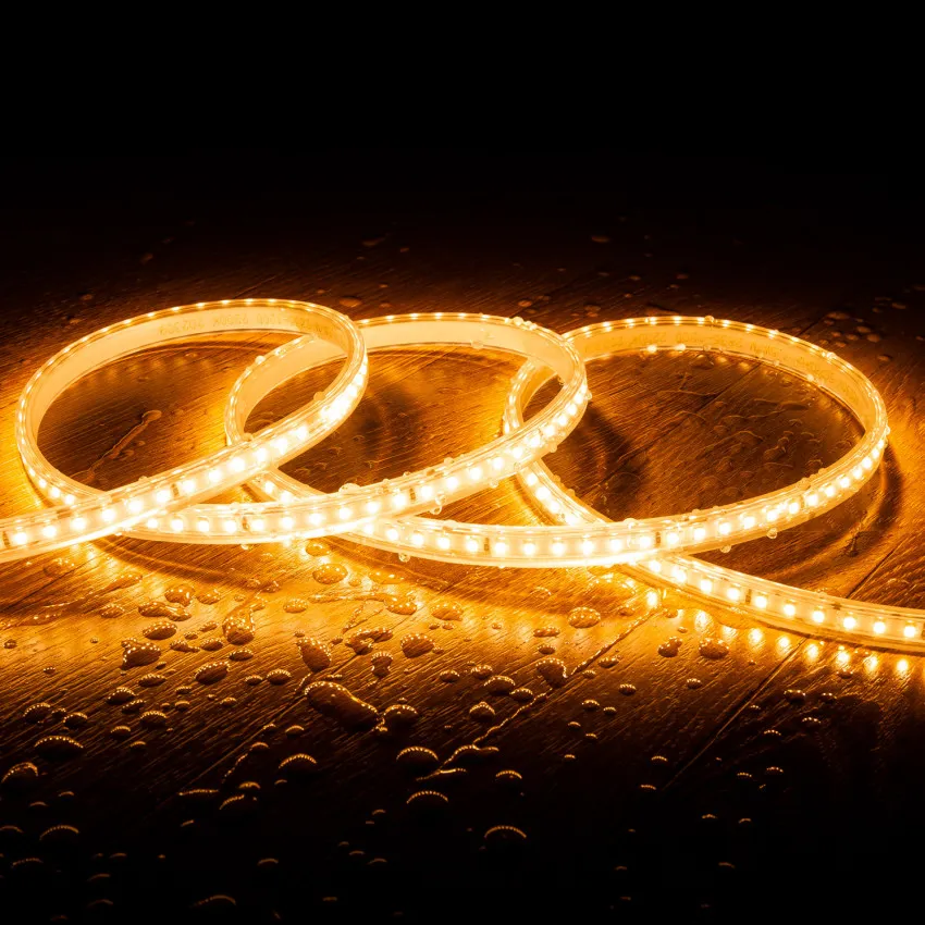 LED-Streifen 220V SMD2835 120LEDs Super Warmweiss IP65