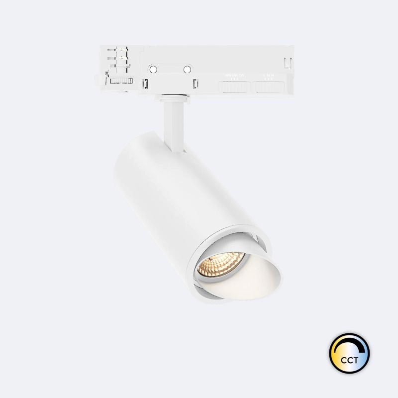 foco-carril-led-trifasico-30w-fasano-cilindro-bisel-cct-no-flicker-regulable-dali-blanco