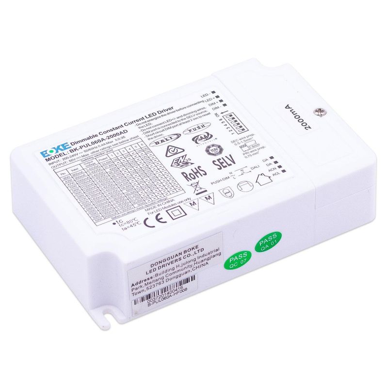 LEDTreiber60W3-42V08-2AIP20dimmbarDALI1-10VPUSHBOKEBK-PUL060A-2000ADKonstantstromCC-18111_800x800