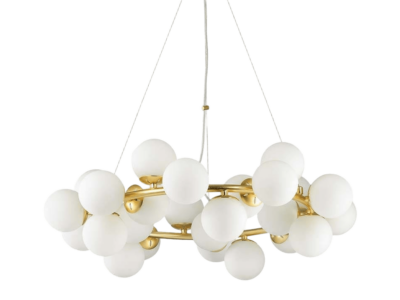 Ideal-Lux-Pendelleuchte-Dna-25-flg-Weiss-Messing-Satiniert-82312_1