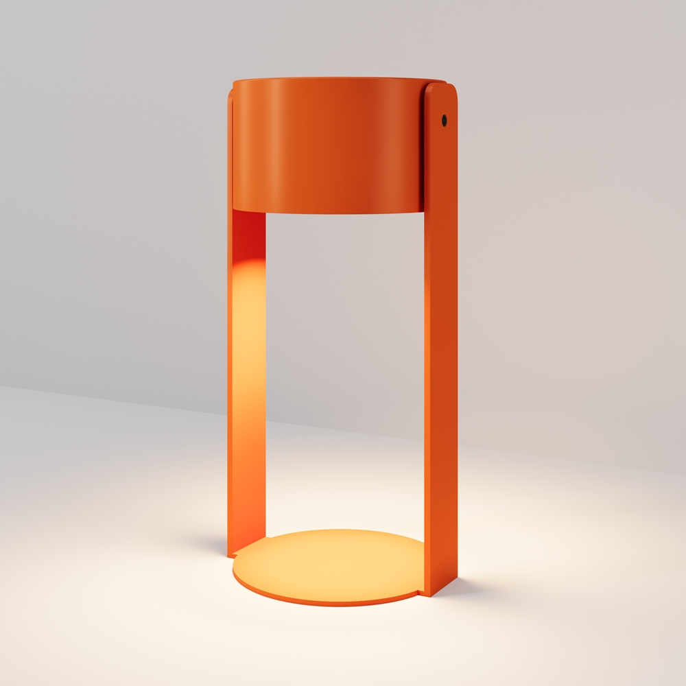 RENDER_Main_Image_O145TL_L3ORK_low Tragbare Outdoor-Leuchte Cavo Orange modern