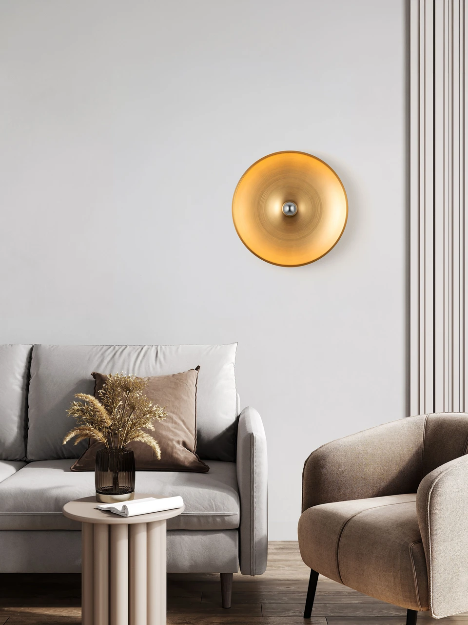 Nova Luce Francy Design Wandleuchte Ø47 cm Nova Luce Francy Wandleuchte Ø47 cm Silber E27