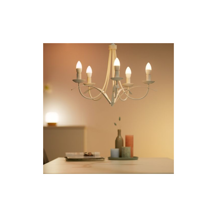 LED-Lampe Smart WiFi + Bluetooth E14 C37 RGB+CCT Dimmbar WIZ 5W