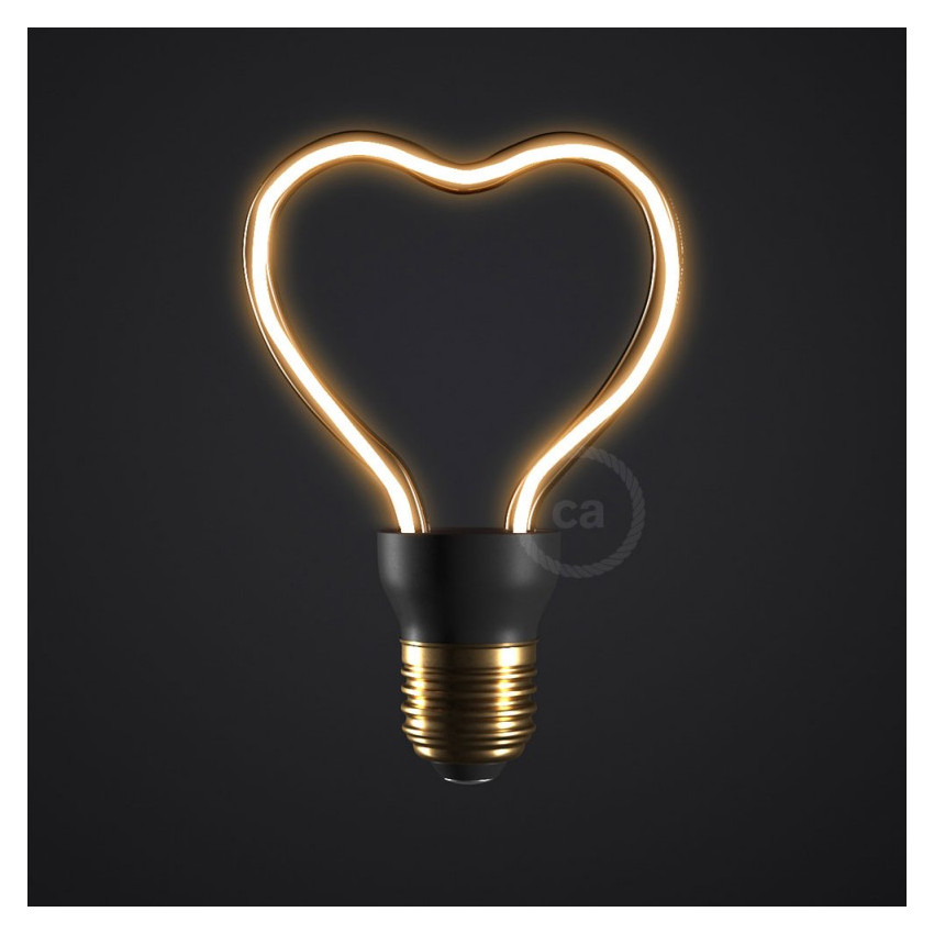 LED-Lampe E27 Dimmbar Filament 8W Art Heart Creative-Cables