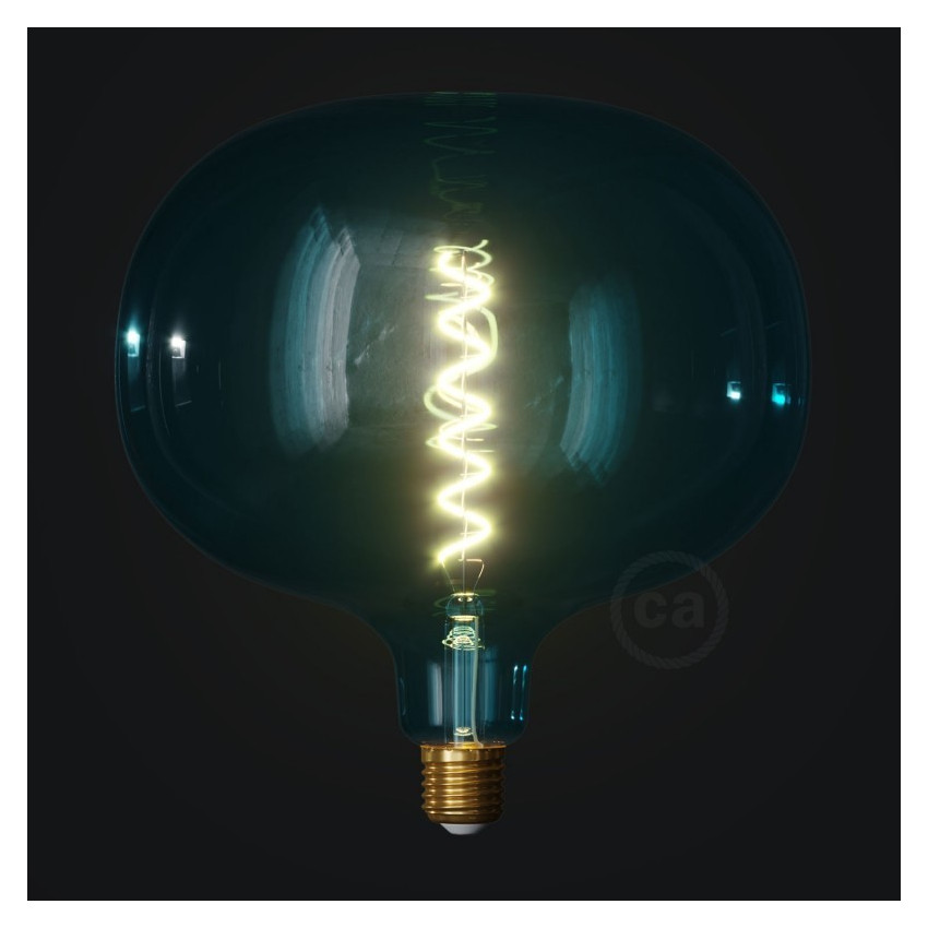 LED-Lampe E27 Dimmbar Filament 4W XXL Cobble Ocean Blue