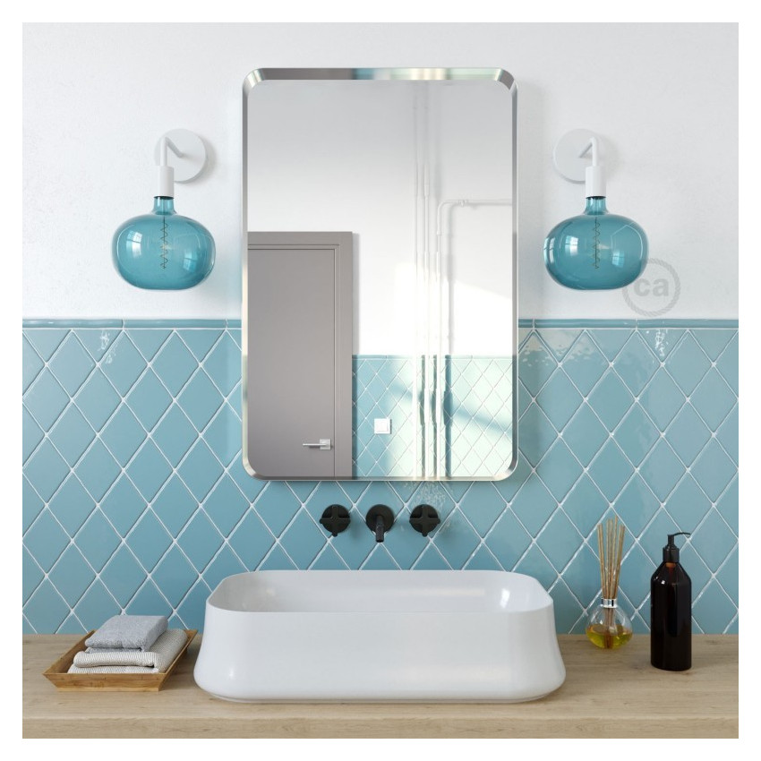 LED-Lampe E27 Dimmbar Filament 4W XXL Cobble Ocean Blue