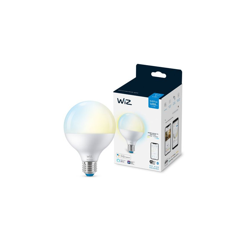LED-Lampe Smart WiFi + Bluetooth WIZ E27 G95CCT wählbar & Dimmbar 11W
