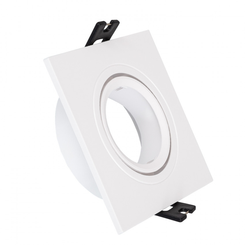 Downlight-Ring Eckig Schwenkbar PC für LED-Lampen GU10 / GU5.3