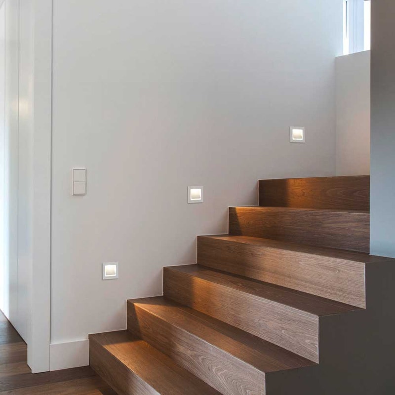 Helestra LED Wandeinbauleuchte SENT LED Außenleuchte, IP54, mattweiß