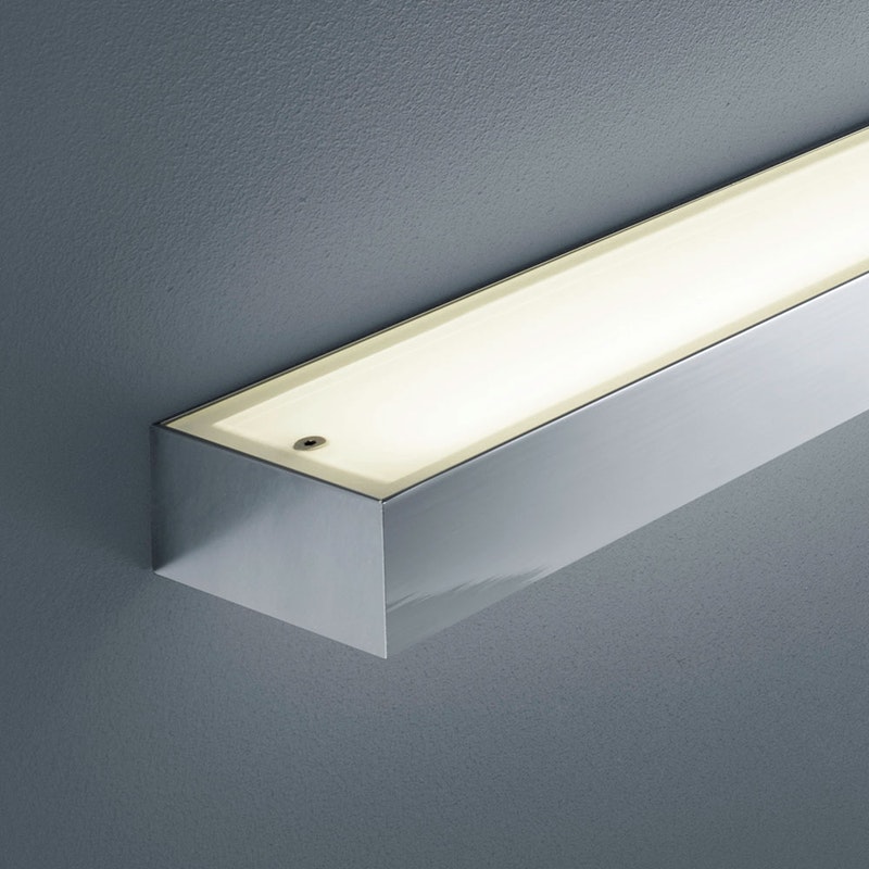 LED Wandlampe Theia Lichtboard 120cm IP44 Chrom, Glas