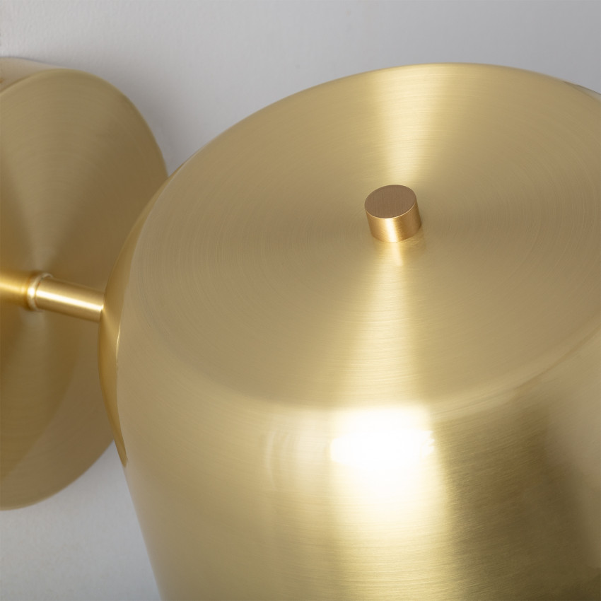 Wandleuchte DJANITT aus Goldmetall orientierbar