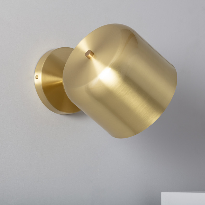 Wandleuchte DJANITT aus Goldmetall orientierbar