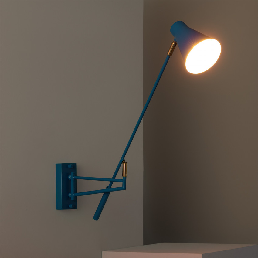 Wandleuchte CLIFF aus Metall blau