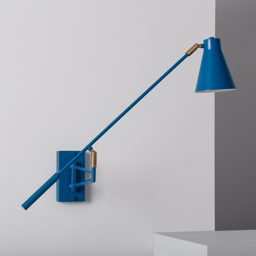 Wandleuchte CLIFF aus Metall blau