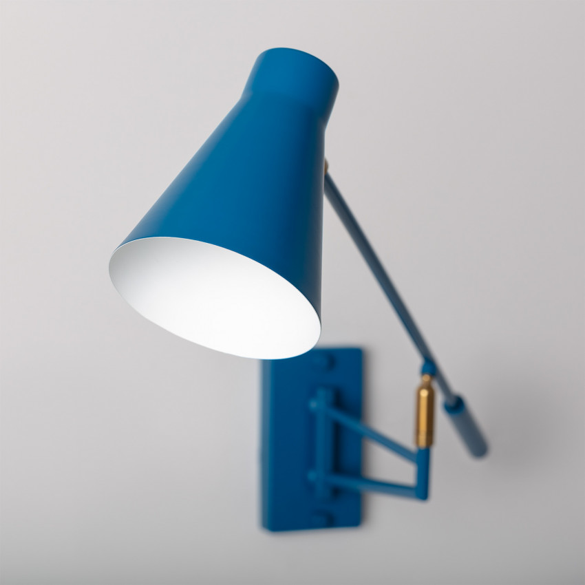 Wandleuchte CLIFF aus Metall blau