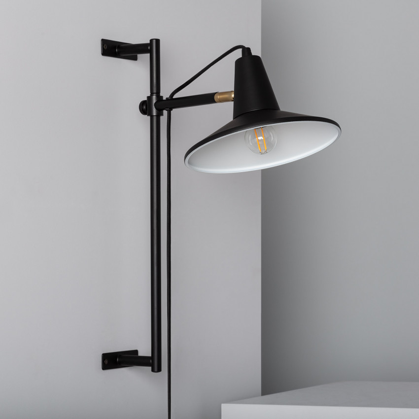 Wandleuchte MARAM aus Metall schwarz