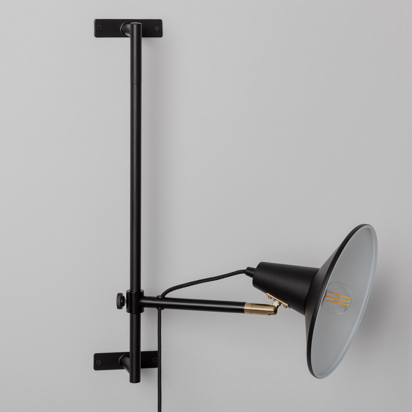 Wandleuchte MARAM aus Metall schwarz