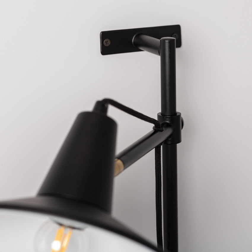 Wandleuchte MARAM aus Metall schwarz