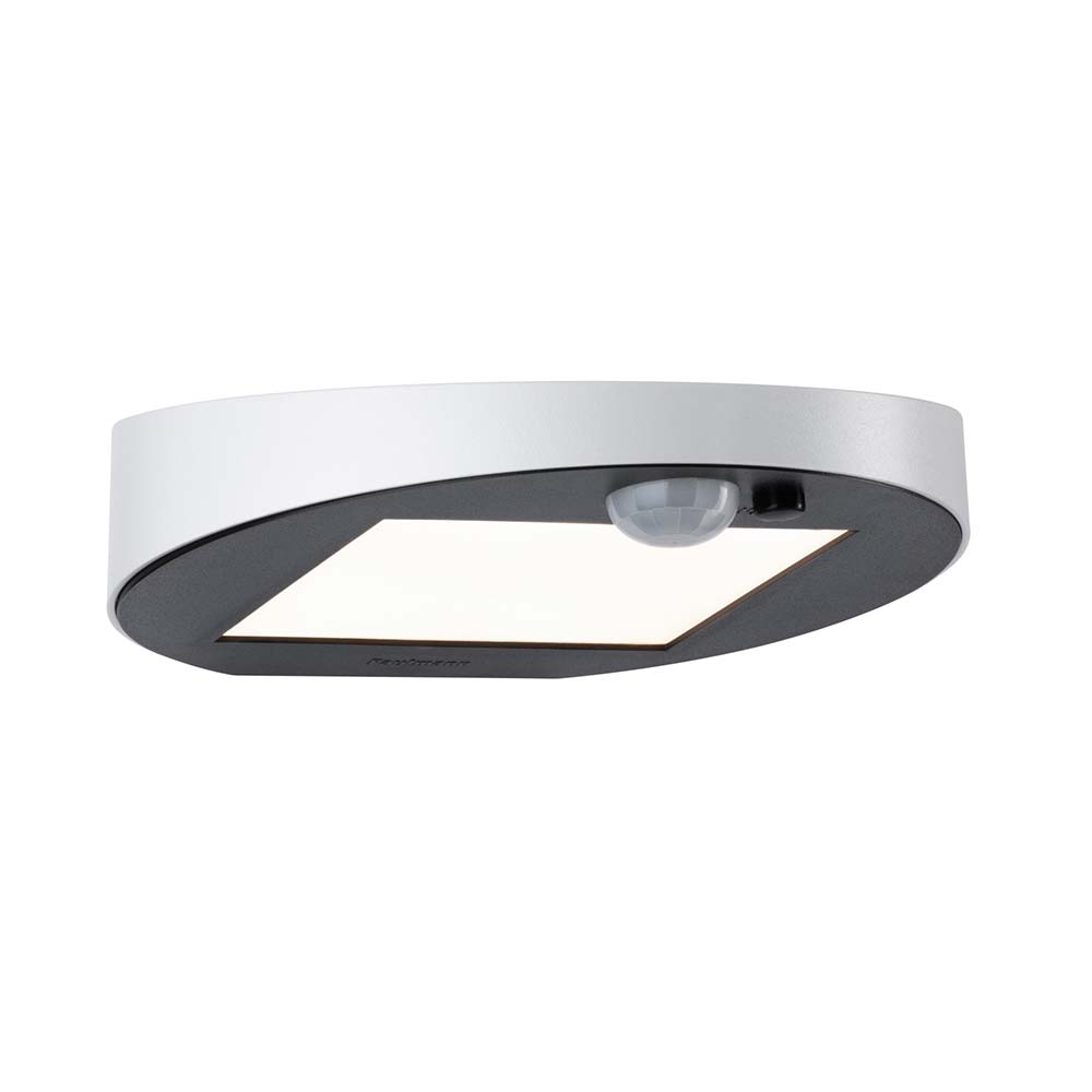 LED Solar Wandlampe Ryse mit Bewegunsmelder IP44 3000K Weiß